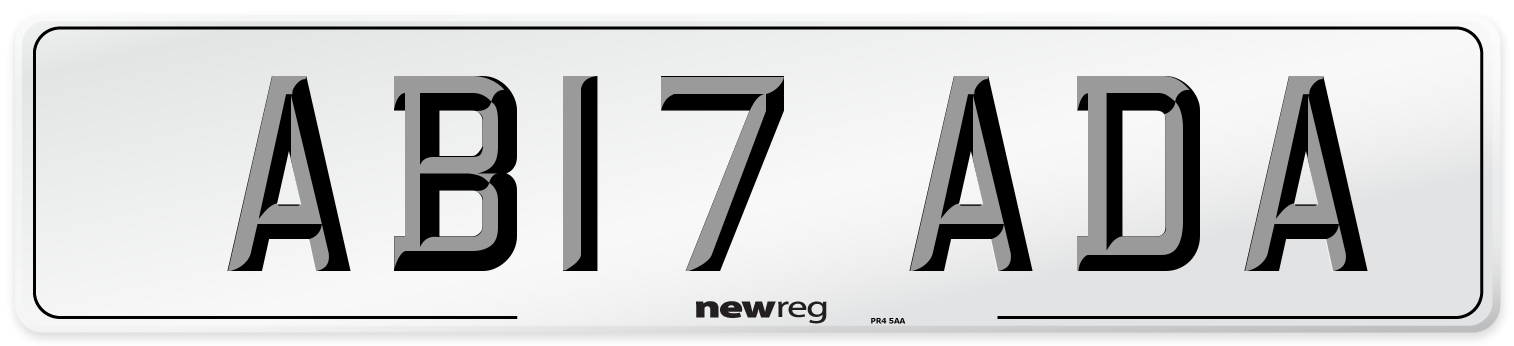 AB17 ADA Number Plate from New Reg